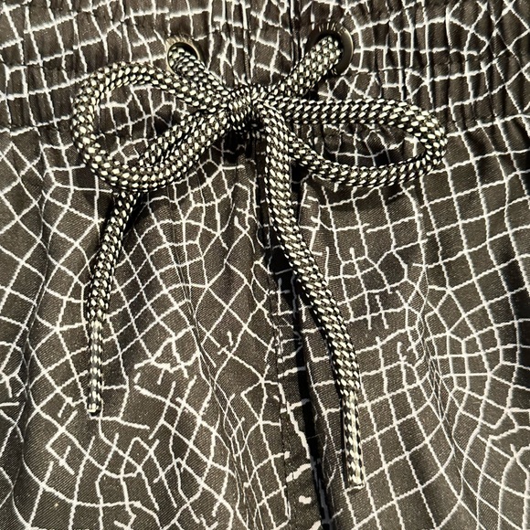 NEW Black Grid Swoosh Volley Hybrid Swim Trunks / Shorts - Sizes S/L/XL/XXL - Picture 6 of 9